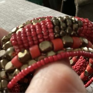 Bangle bracelet , beaded